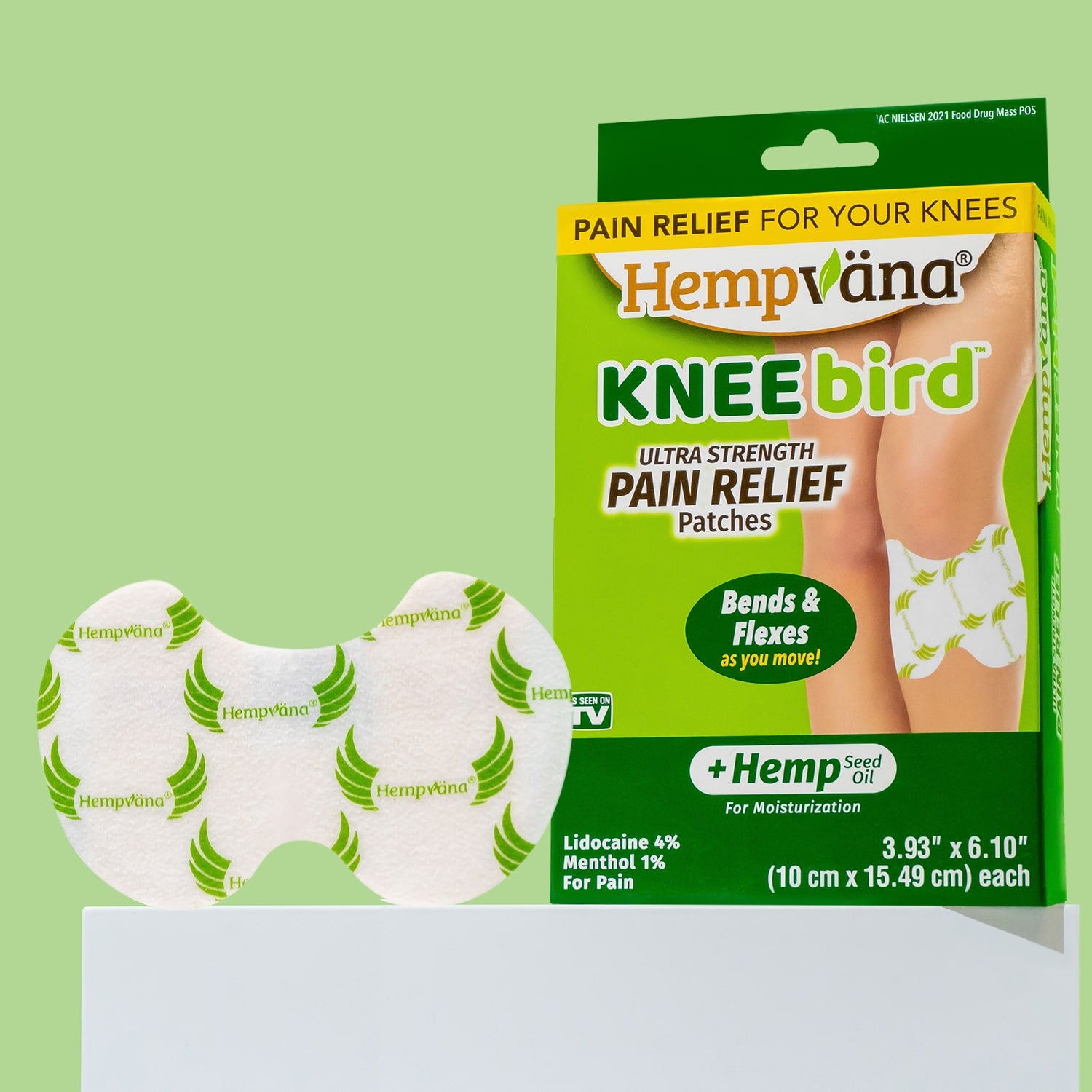 Hempvana® Knee Bid™ Ultra Strength Knee Pain Relief Patches with 4%  Lidocaine + Hemp Seed Oil, 3 ct - Kroger