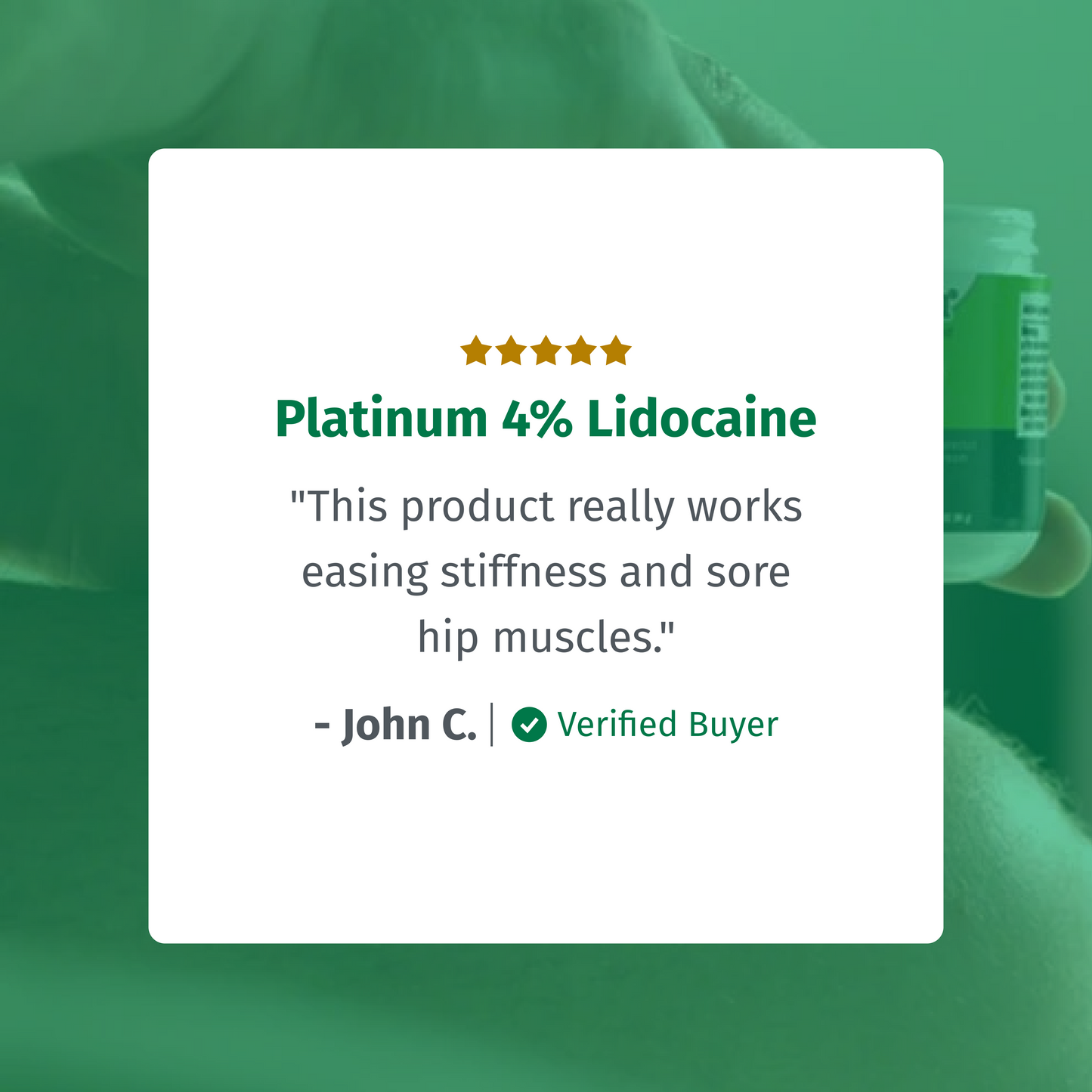 Platinum 4% Lidocaine Pain Relief Cream