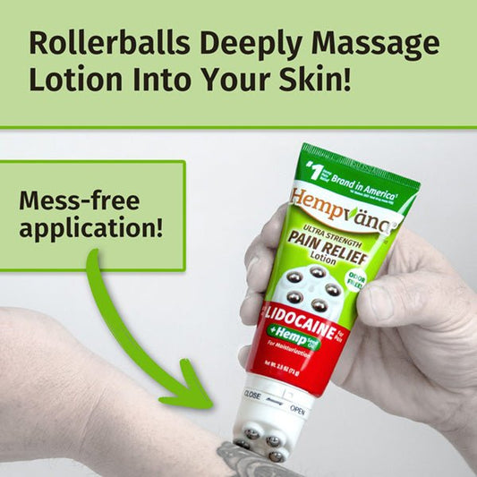 Hempvana Rollerball Lidocaine Pain Relief Lotion