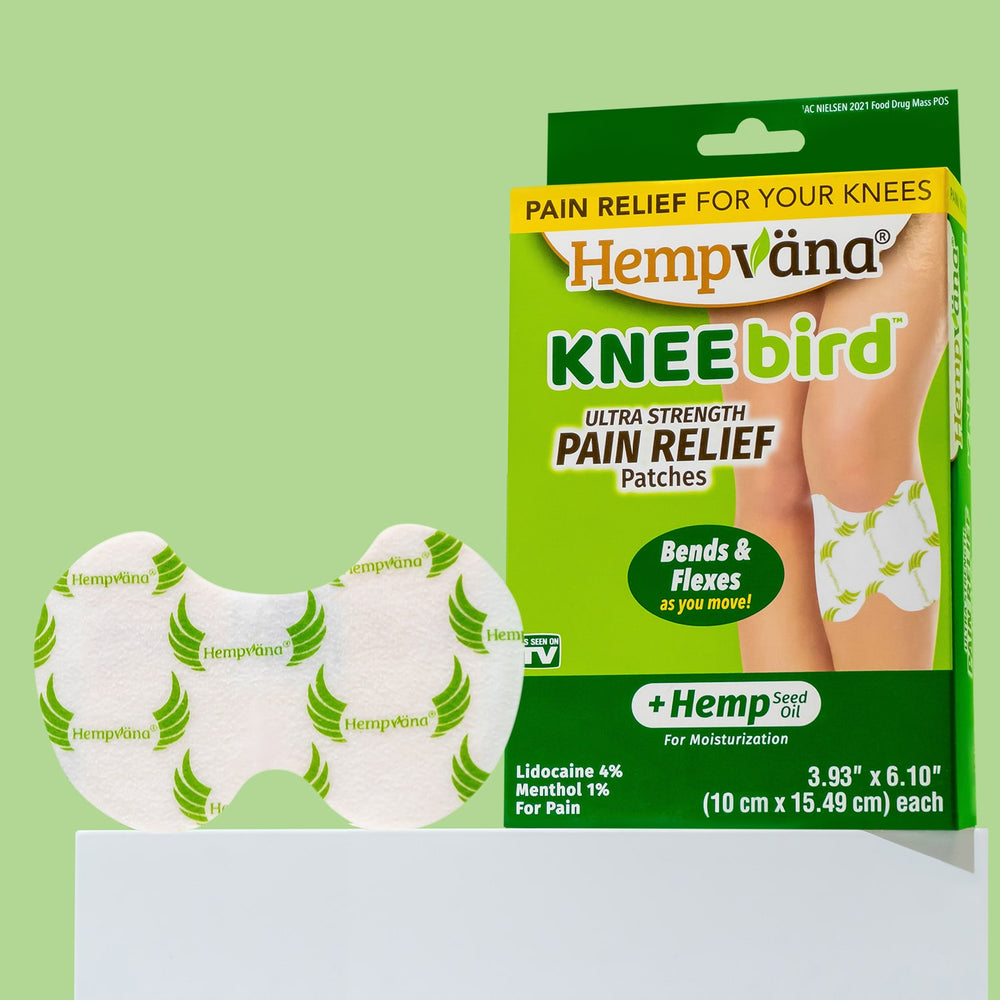 Hempvana Knee Bird Pain Relief Patches - 3 Patches