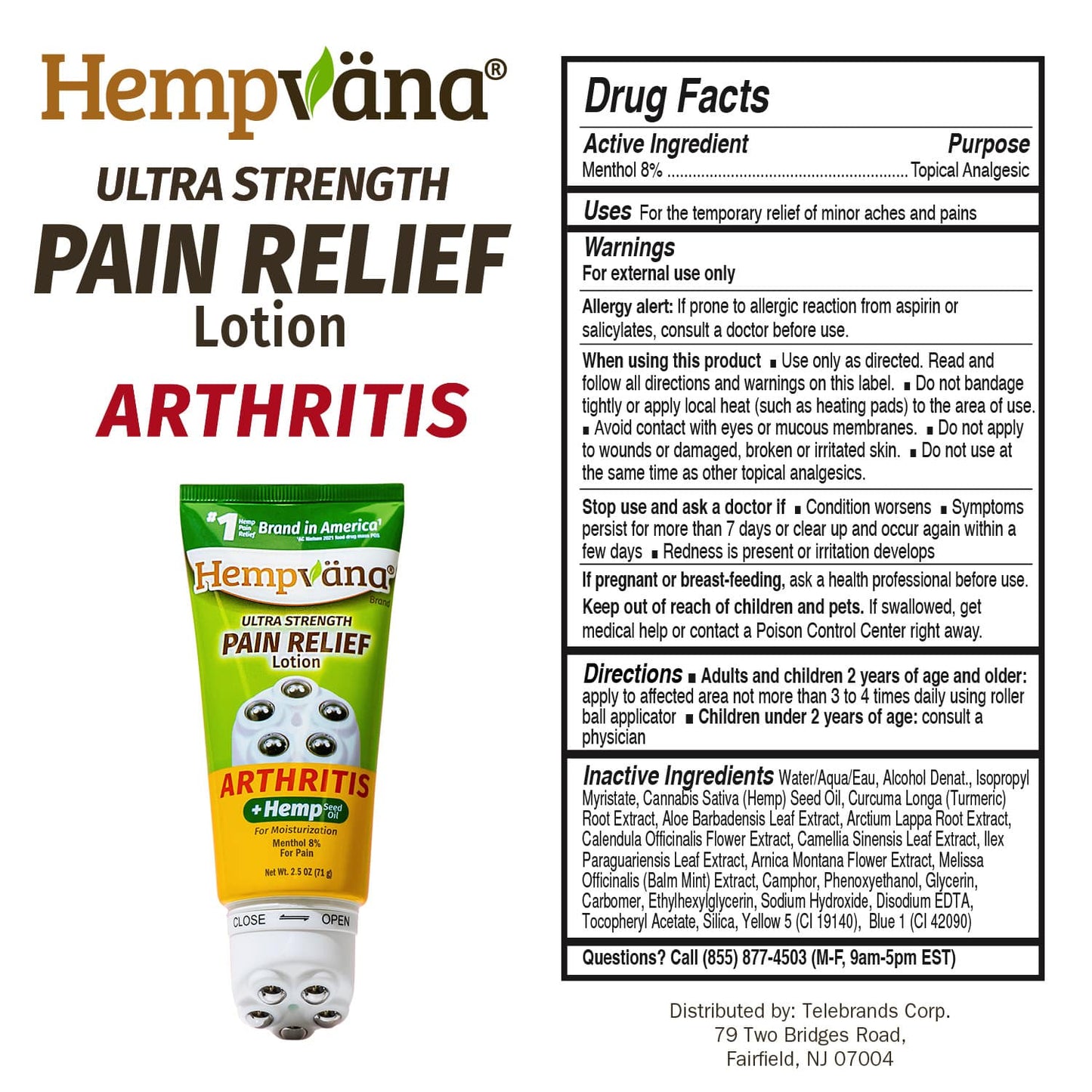 Hempvana Rollerball Arthritis Pain Relief Lotion