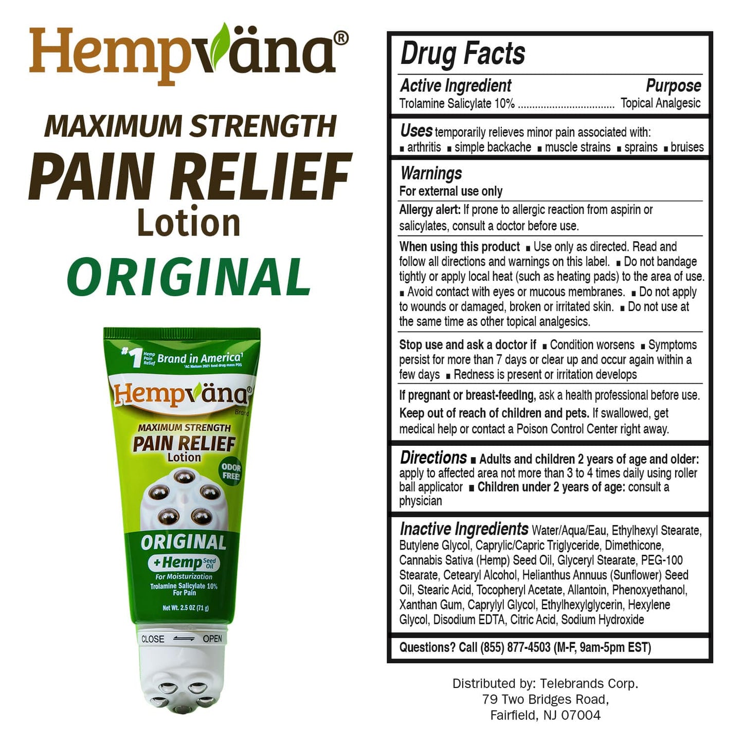 Hempvana Rollerball Original Pain Relief Lotion