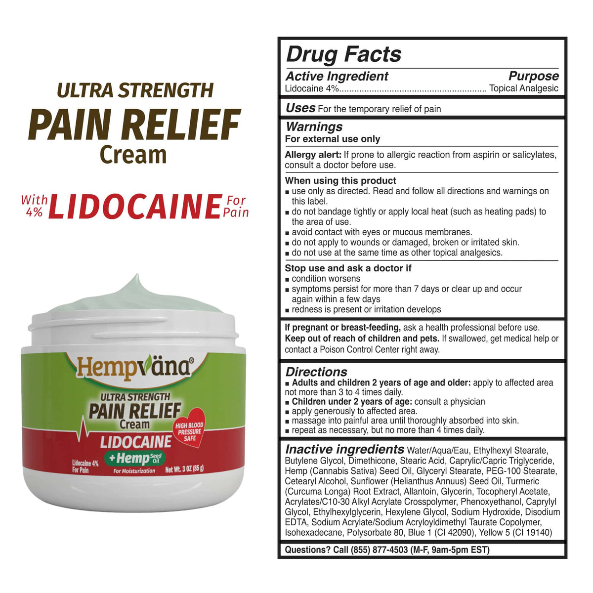 Lidocaine Pain Relief Cream
