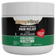 A white plastic jar of Hempvana Maximum Strength Pain Relief Cream Platinum Original, featuring a black and green label with white text and a red heart badge.