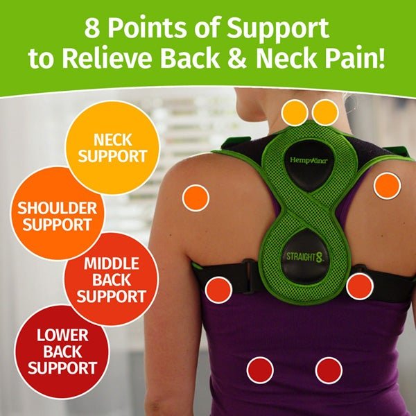 Fix Bad Posture & Relieve Back Pain with Straight 8 - Top Posture Correction  Garment – Hempvana