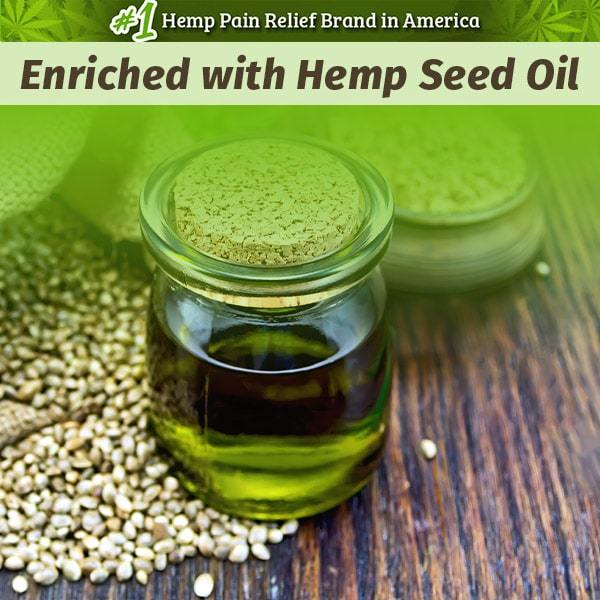 Jar of Hemp Seed Oil - Enriched with Hemp Seed Oil