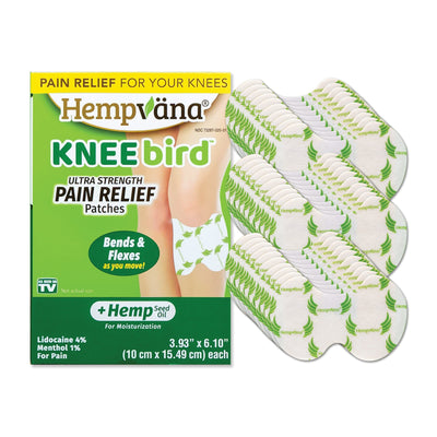 Hempvana Knee Bird Pain Relief Patches - 1 Month Supply